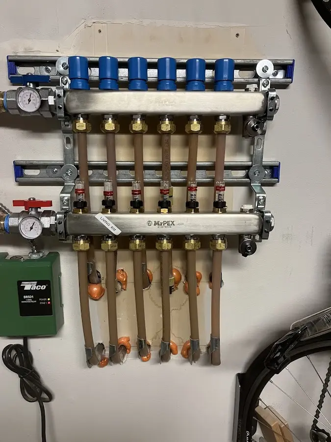 Plumber performing Gas Line Installation at a residential property in Lloyd